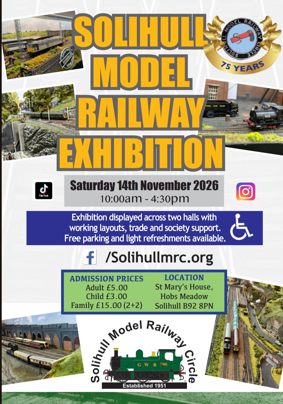 Solihull Model Railway Circle Annual Exhibition 2026